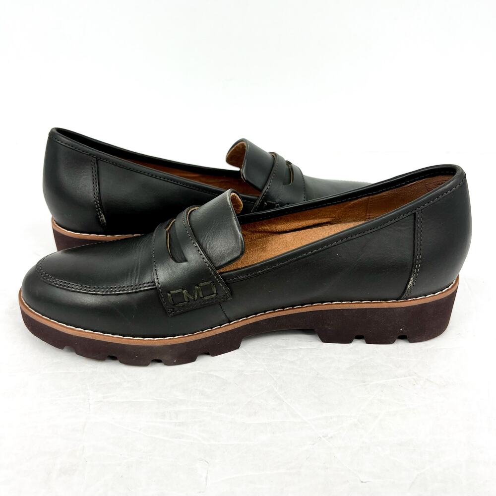 Vionic Womens Cheryl ll Loafers US 8.5 M EU 39 Dark Olive Green Leather NWOB - Picture 7 of 12